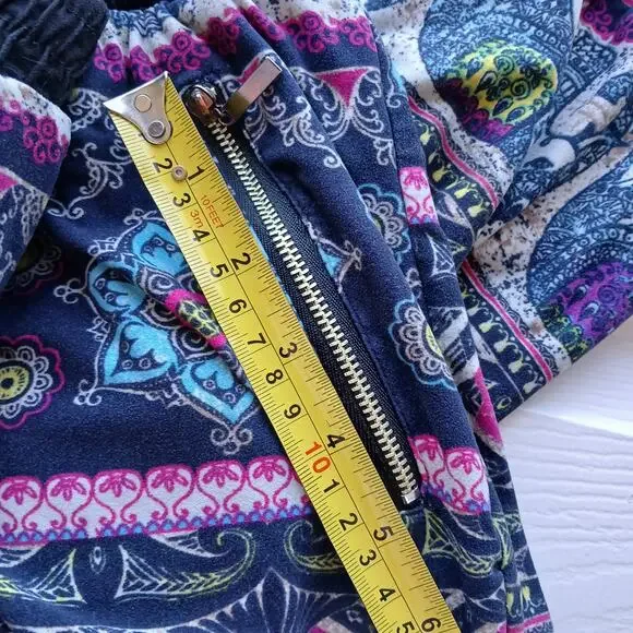 Bae City Elephant Print Harem Pants 3X joggers lounging PJ pajama pants pockets - Picture 5 of 16